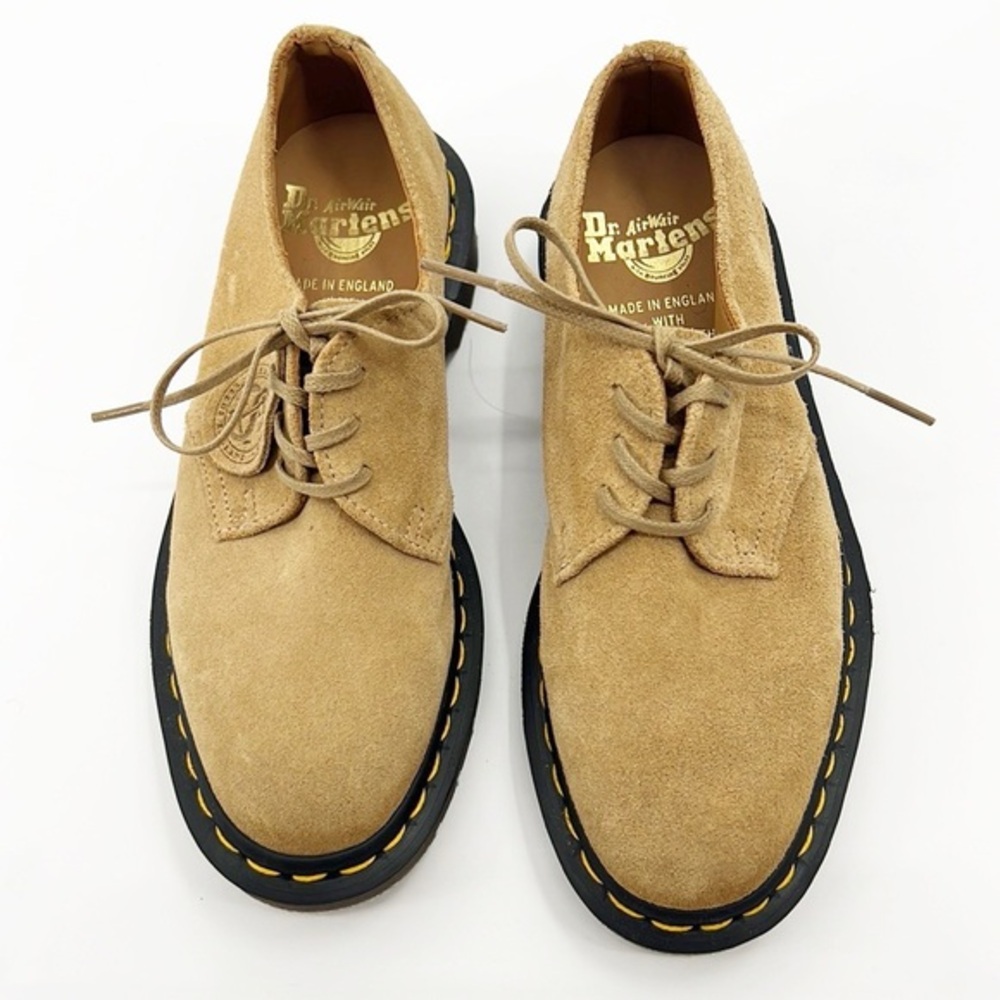 Dr Martens 1461 C.F. Steads England Oxfords Almond Beige Suede size 5 NWOT